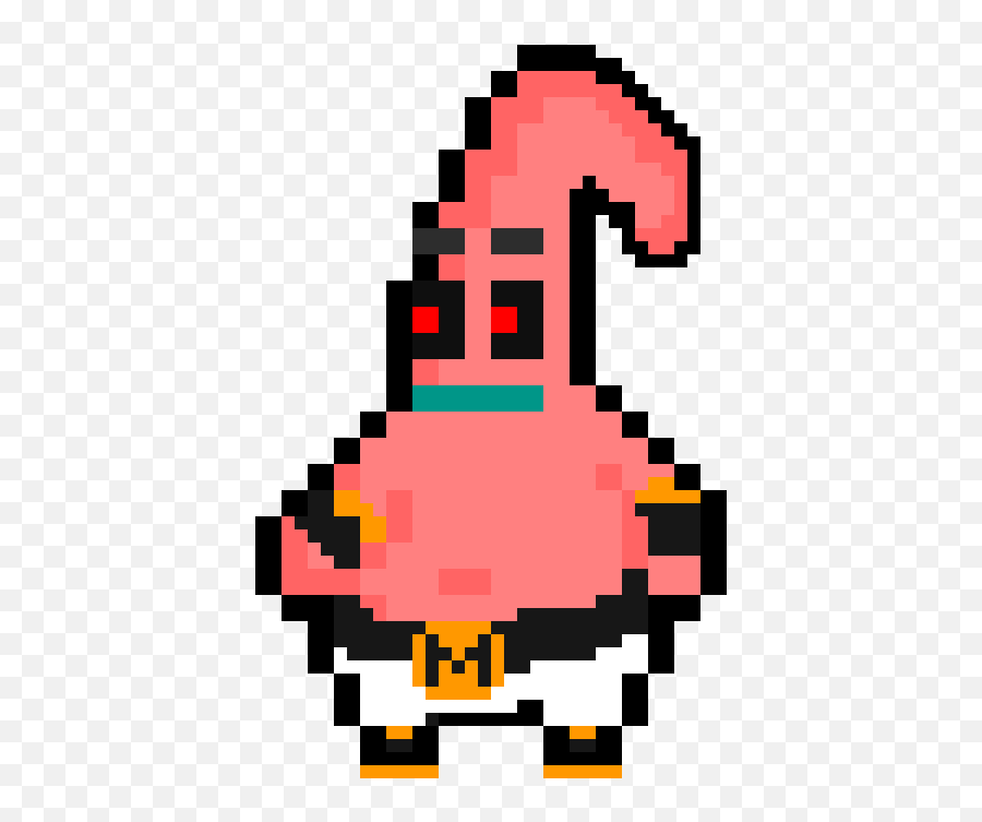 Download Kid Buu - Patrick Pixel Art Minecraft Png,Kid Buu Png