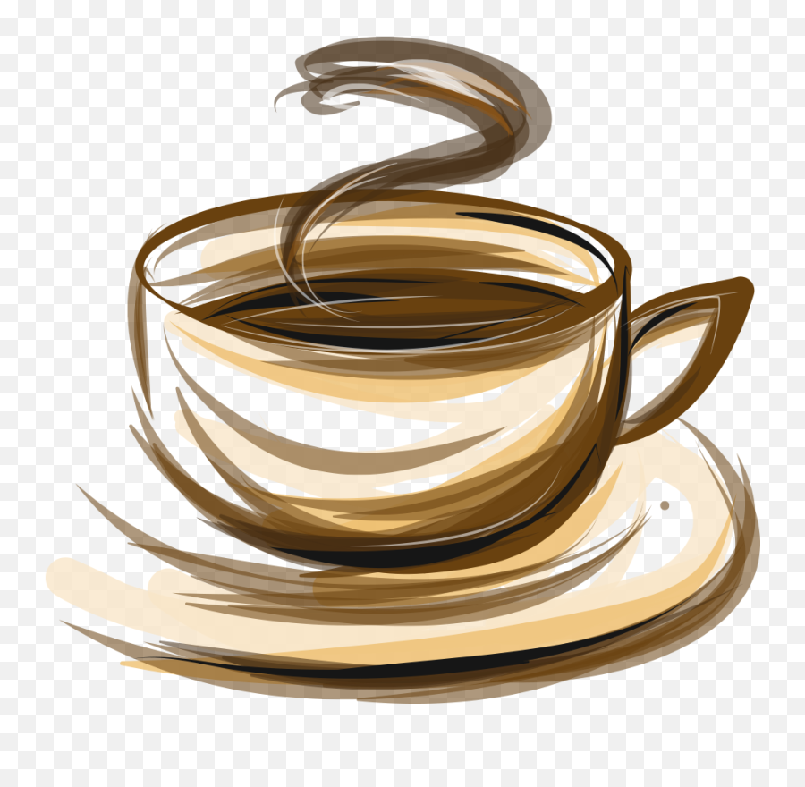 Coffee Tea Cafe Espresso - Vector Coffee Cup Brown Stripes Free Coffee Cup Png,Coffee Png