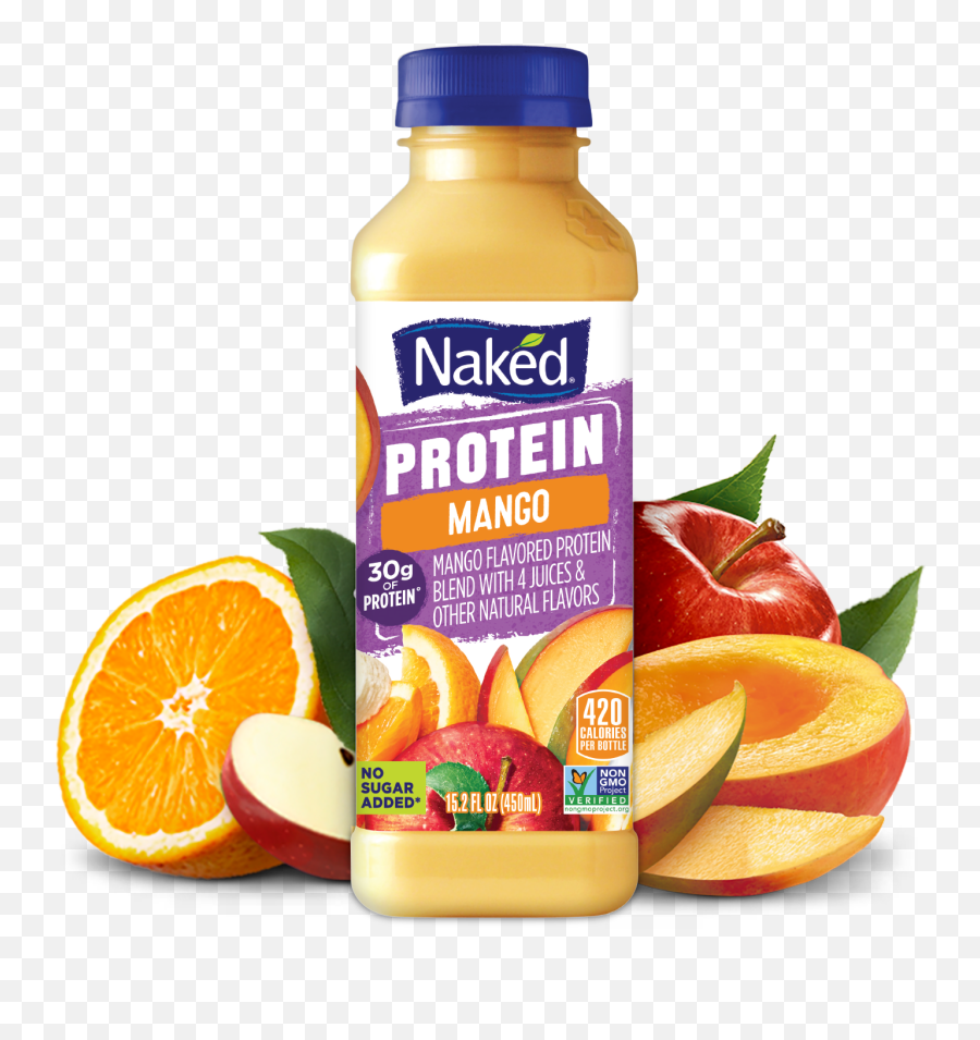Download Naked Juice Protein Mango Png - Naked Naked Protein Juice,Mango Png