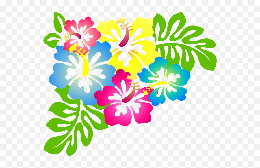 Flores Luau Png 1 Image - Hibiscus Clip Art,Luau Png