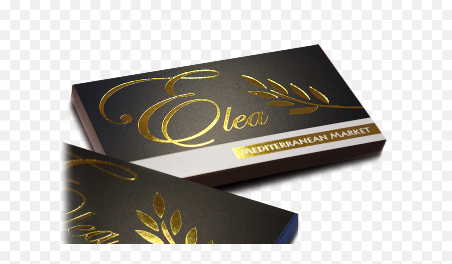 Foil Stamped Business Cards Printing Online - Chrome Foil Foil Printing Visiting Cards Png,Gold Foil Png