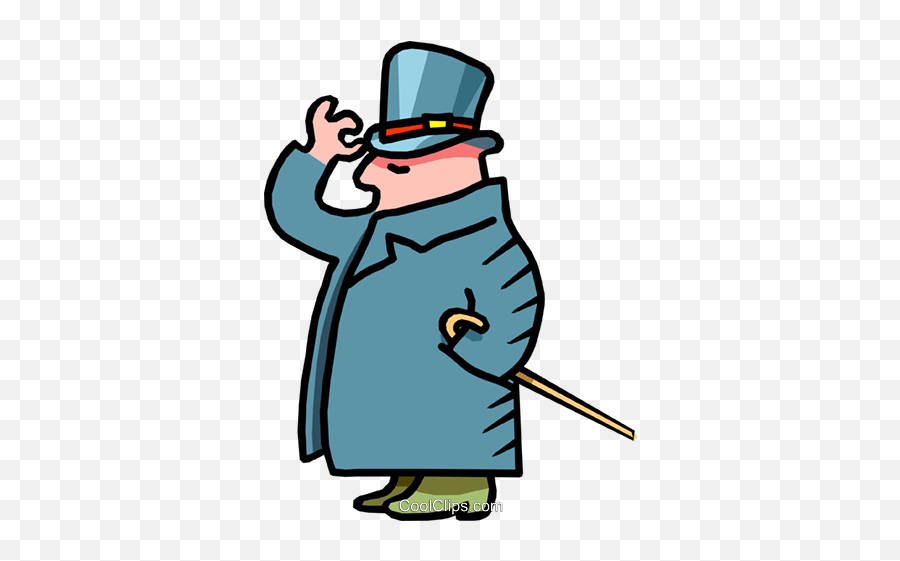 Man With Top Hat And Cane - Cartoon Roya 369449 Png Man In Top Hat Cartoon,Mario Hat Png