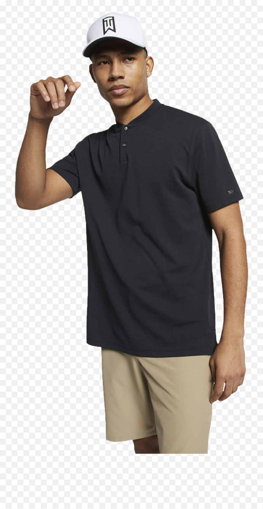 Tiger Woods Aeroreact Polo - Tw Blade Collar Short Sleeve Shirt Png,Tiger Woods Png