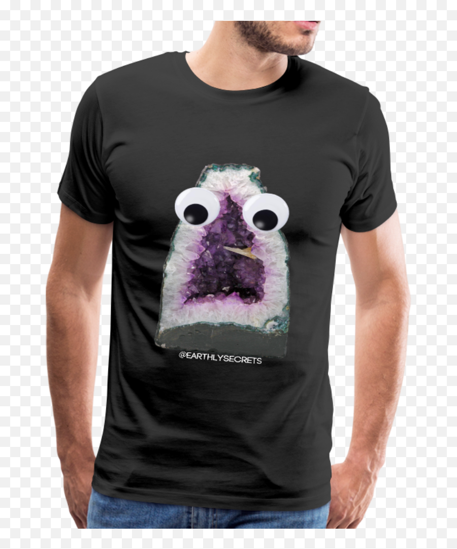 Googly Eyes Geode Menu0027s Premium T - Shirt Png,Googly Eyes Transparent
