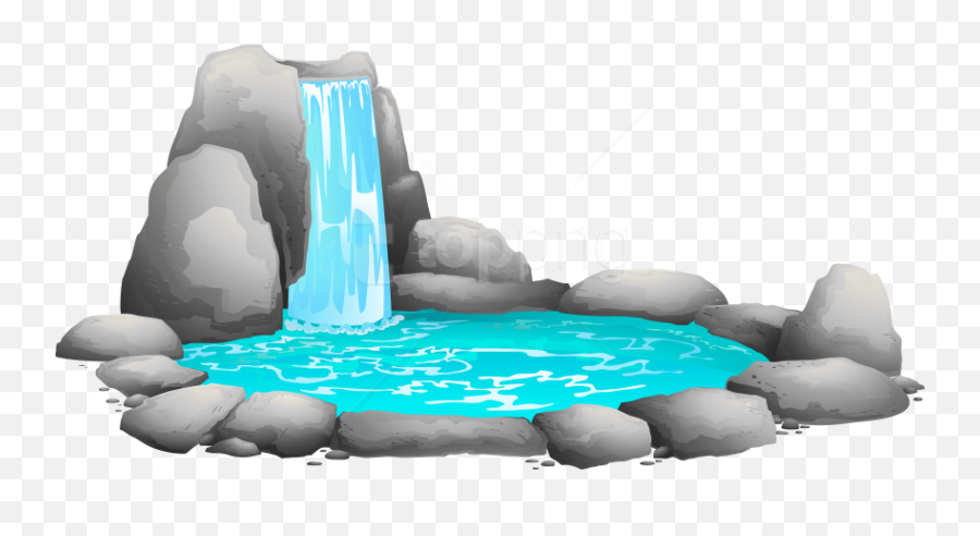 Free Png Download Waterfall Clipart - Transparent Cartoon Waterfall Png,Waterfall Transparent Background