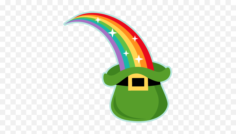 Rainbow Into Leprechaun Hat Svg - Cute Clip Art Cute St Day Png,Leprechaun Hat Png