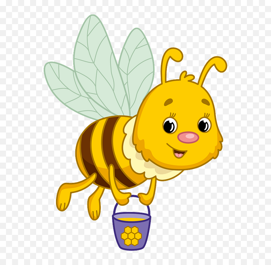 Bee Carrying Honey Clipart Png