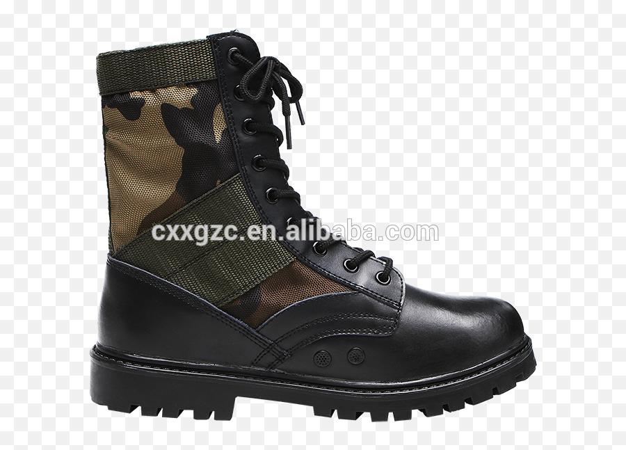 Custom Made Genuine Leather Nylon Canvas Army Combat - Shoe Png,Combat Boots Png