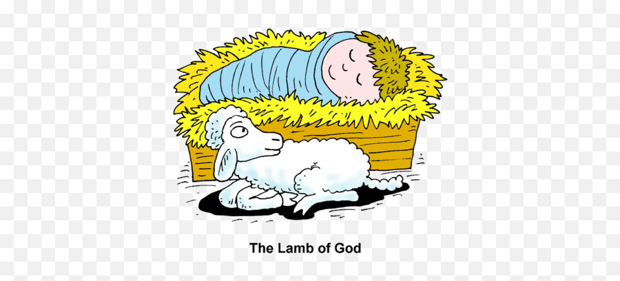 Image Baby In Manger With Lamb Christartcom - Clip Art Png,Nativity Png