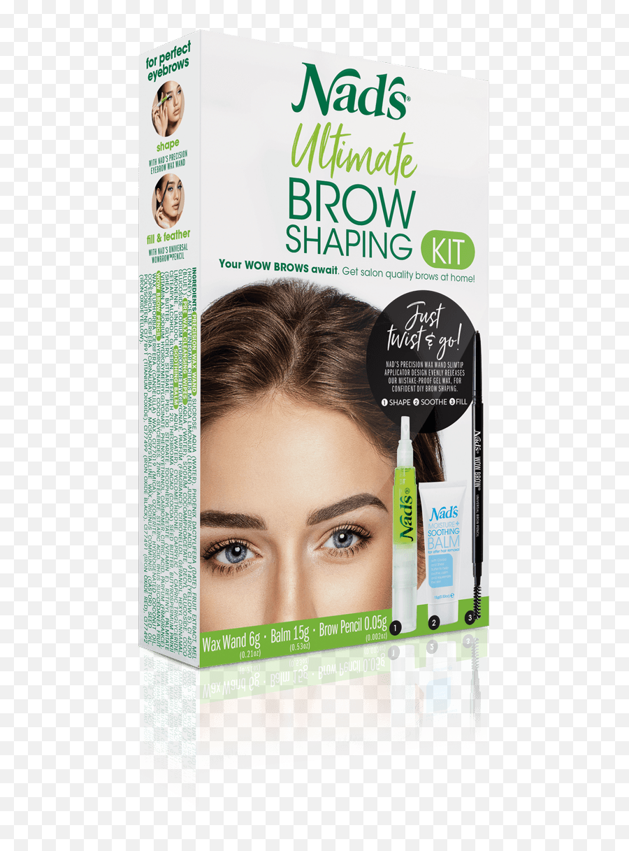 Nadu0027s Natural Hair Removal Ultimate Brow Shaping Kit - Nads Hair Removal Png,Brows Png
