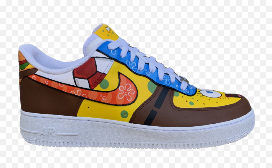 Kixar Custom Spongebobpatrick Air Force 1 - Air Force 1 Custom Spongebob Png,Spongebob And Patrick Png