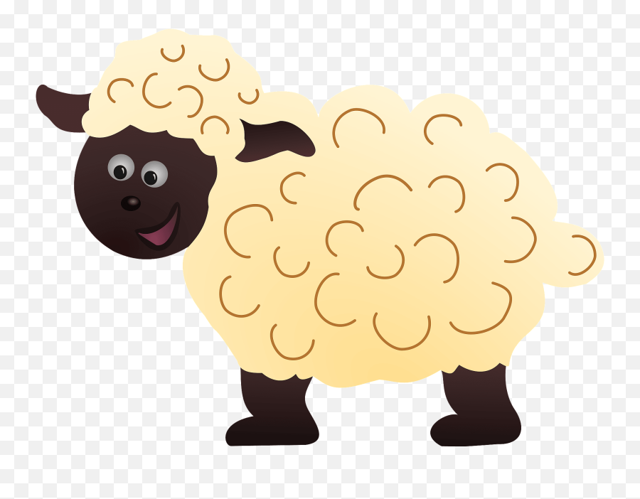 Clipart - Clipart Cartoon Comedy Sheep Png,Sheep Transparent