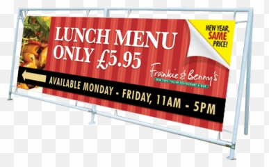 Standing Banner Frame - Heavy Duty png