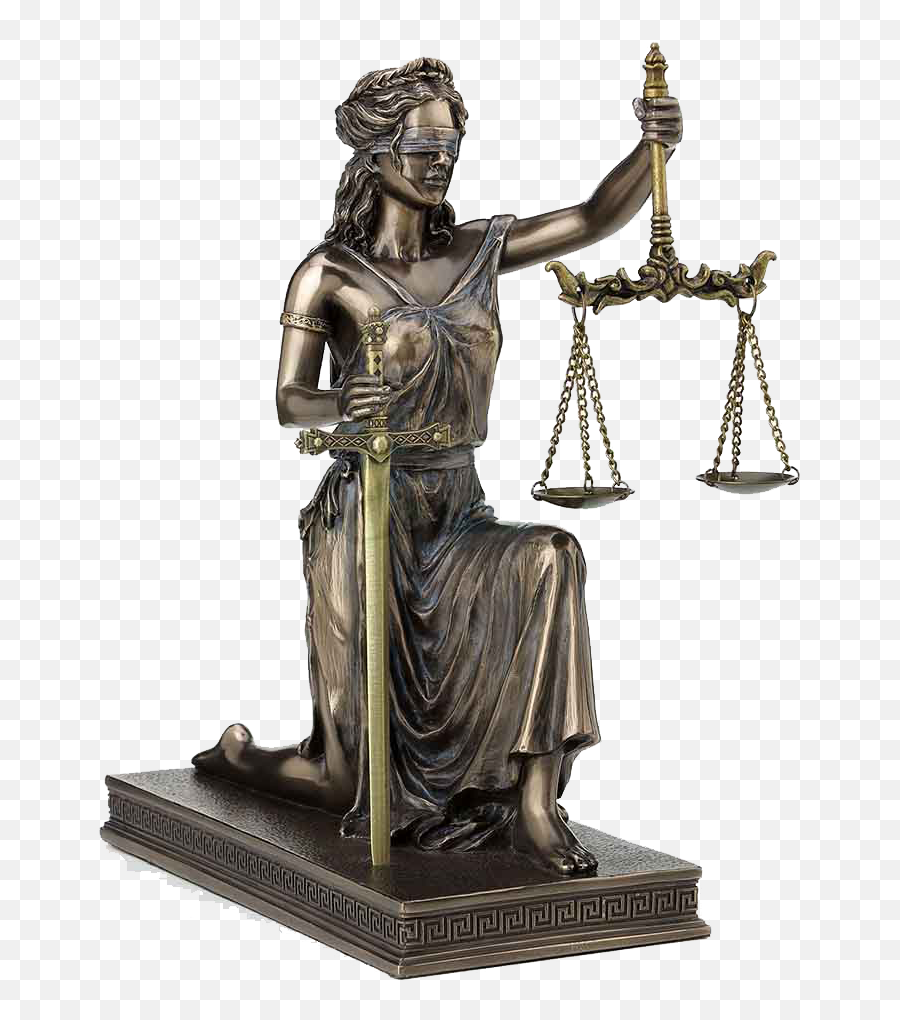 Kneeling Lady Justice With Scales And - Lady Justice Scale Png,Lady Justice Png