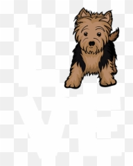 I Love My Yorkshire Terrier Yorkie Dog Lovers Apparel And Gifts Greeting Card - Biewer Terrier Icon Png,Yorkie Png