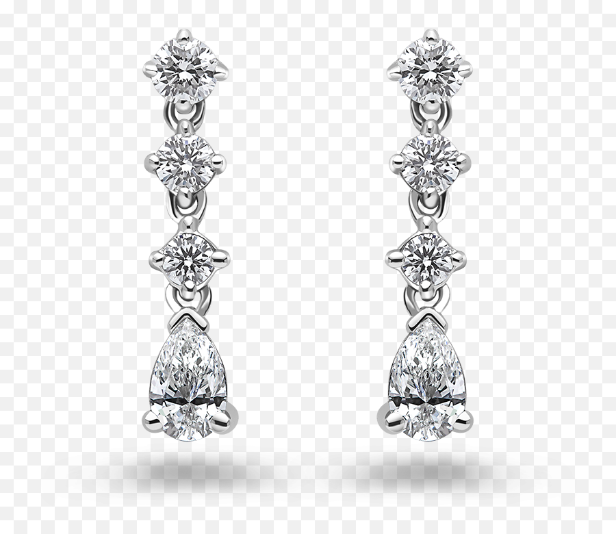 Bespoke Diamond Earrings Chalfen Of London - Solid Png,Diamond Earrings Png