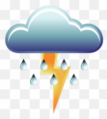 Thunderstorm Clipart - Art Library 791994 PNG Images Free Weather