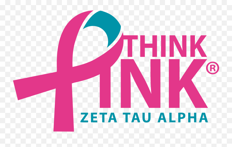Think Pink - Think Pink Zeta Tau Alpha Png,Registered Trademark Png