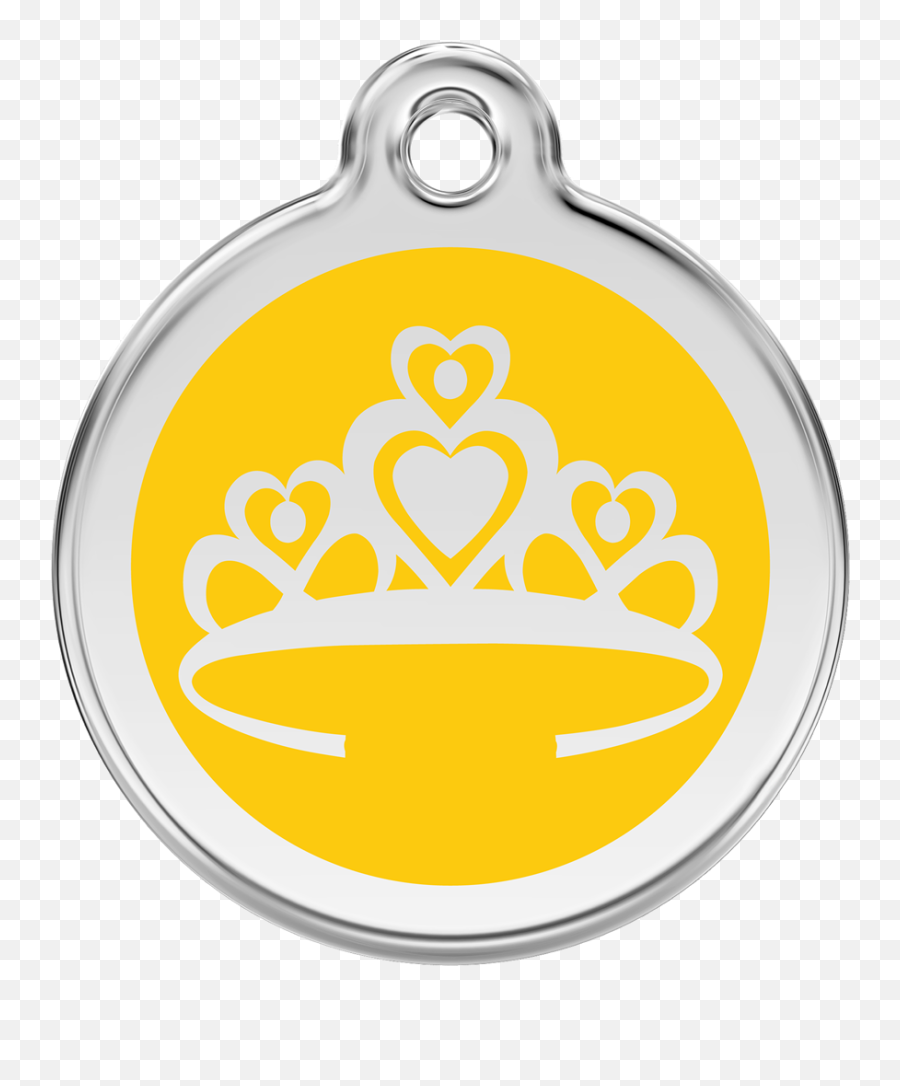 Red Dingo Enamel Tag Crown Yellow 01 - Solid Png,Yellow Crown Logo
