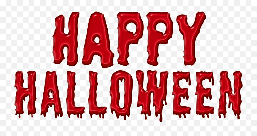 Bloody Happy Halloween Png Clipart - Happy Halloween 2018 Png,Happy Halloween Png