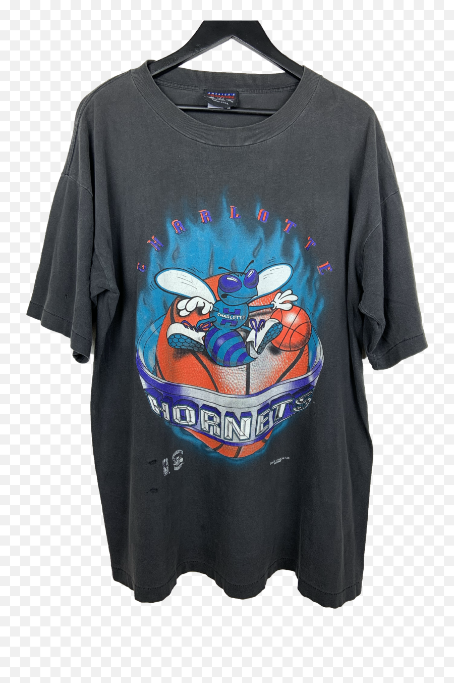 Vintage Charlotte Hornets Magic Johnson U0027ssu0027 Tee - Large Charlotte Hornet Magic Johnson Vintage Shirt Png,Magic Johnson Png