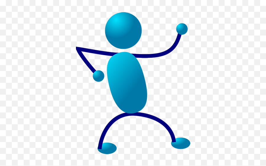 Stickman Stick Figure Blue Man - Stick People Clip Art Png,Stick Figure Transparent