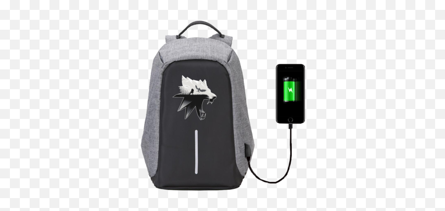 18u2033 The Witcher 3 Wild Hunt Usb Backpack School Bag - Rick And Morty School Bag Png,Witcher 3 Png