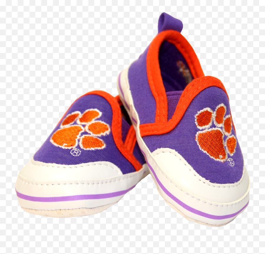 Clemson Baby Tiger Crib Shoes - Baby Toddler Shoe Png,Baby Shoes Png