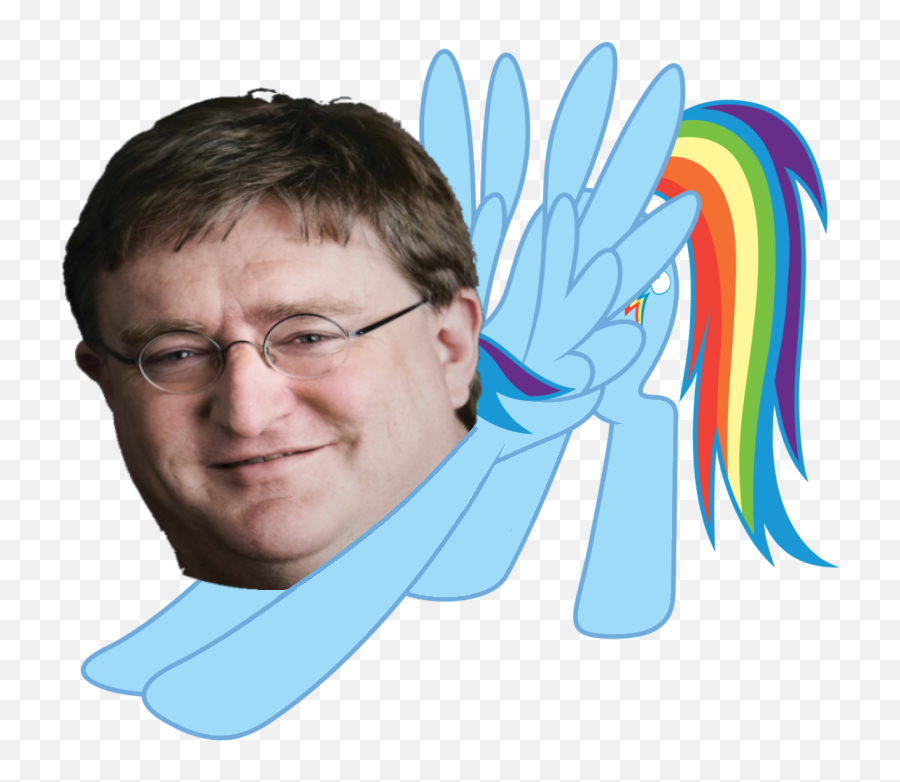 Download Gabe Newell Rainbow Dash - Gabe Newell Peter Griffin Png,Gabe Newell Png