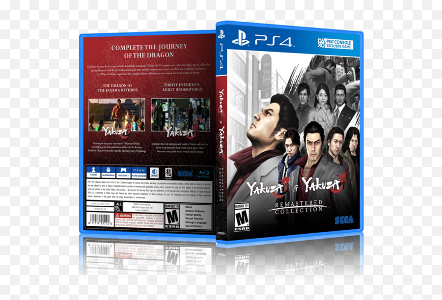 Yakuza 3 U0026 4 Remastered Collection - Custom Ps4 Cover Call Of Duty Mw Remastered Ps4 Png,Yakuza Logo