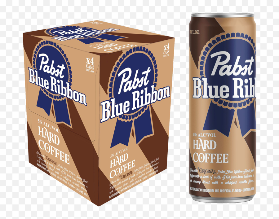 Pabst Blue Ribbon Hard Coffee 4pk 12oz Can 50 Abv - Language Png,Pabst Blue Ribbon Logo