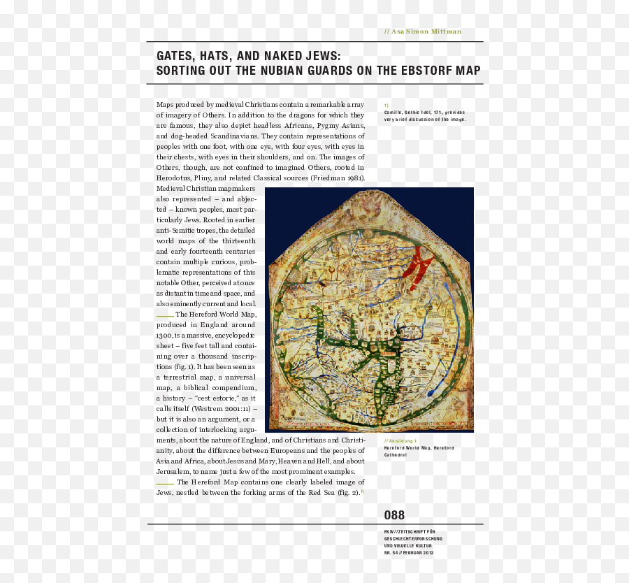Hats And Naked Jews - Hereford Mappa Mundi Png,Dragon's Dogma Headless Icon