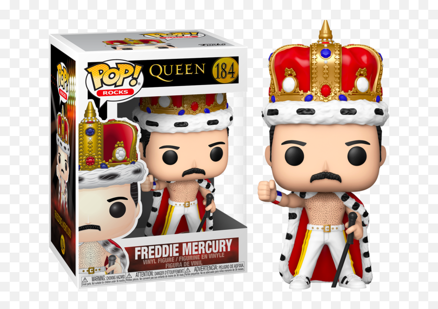 Queen Pop Rocks Vinyl Freddie Mercury As King 375 184 Ebay - Freddie Mercury Funko Pop King Png,Freddy Icon