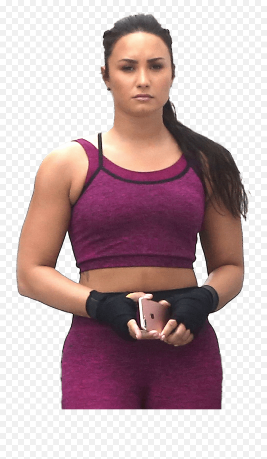 Download Demi Lovato Fitness Outfit - Midriff Png,Demi Lovato Icon