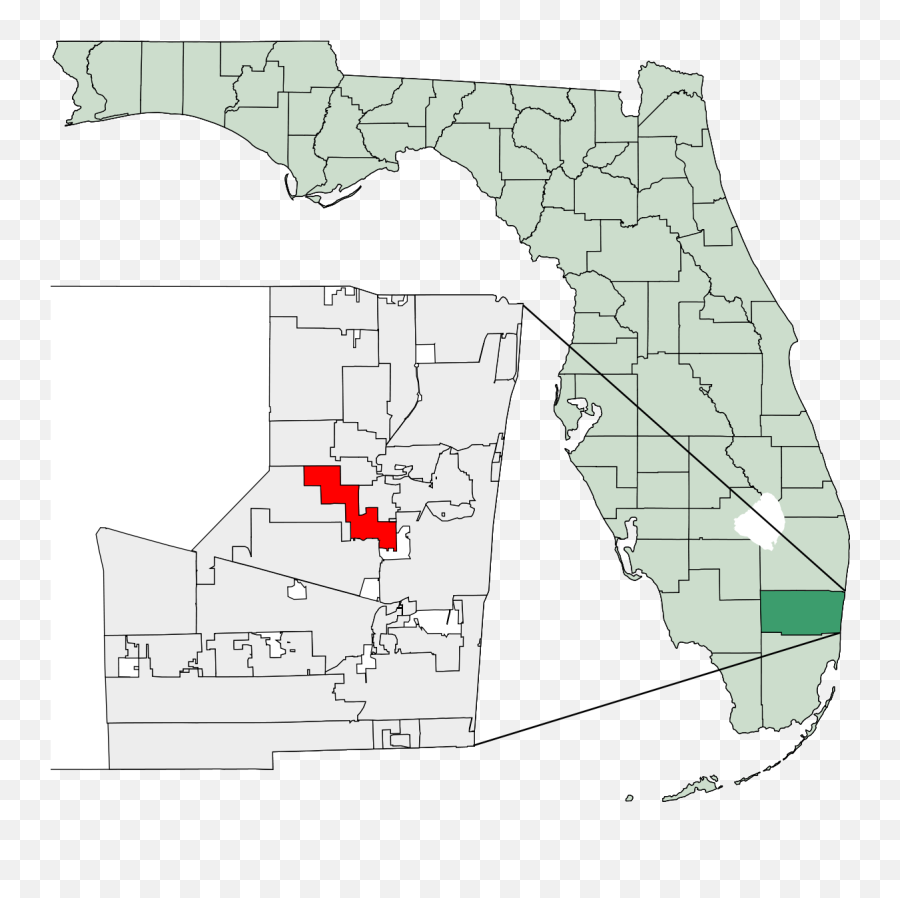 Lauderhill Florida - Wilton Manors Florida Png,Florida Map Png