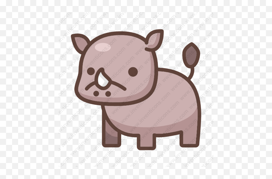 Download Rhino Vector Icon - Soft Png,Rhino Icon