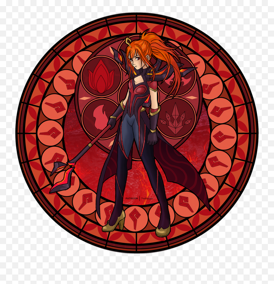 Third One So Far This Time Its Magma Which Should I - Elementalist Lux Stained Glass Png,Lol Lux Icon