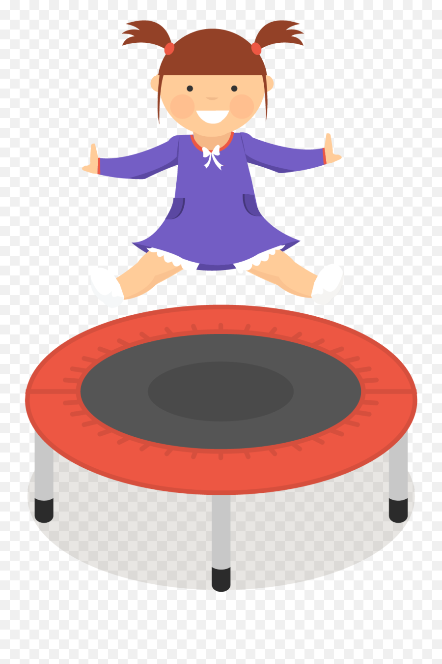 Trampoline Clipart Girl Picture 1719844 - Jumping On Trampoline Clipart Png,Trampoline Png
