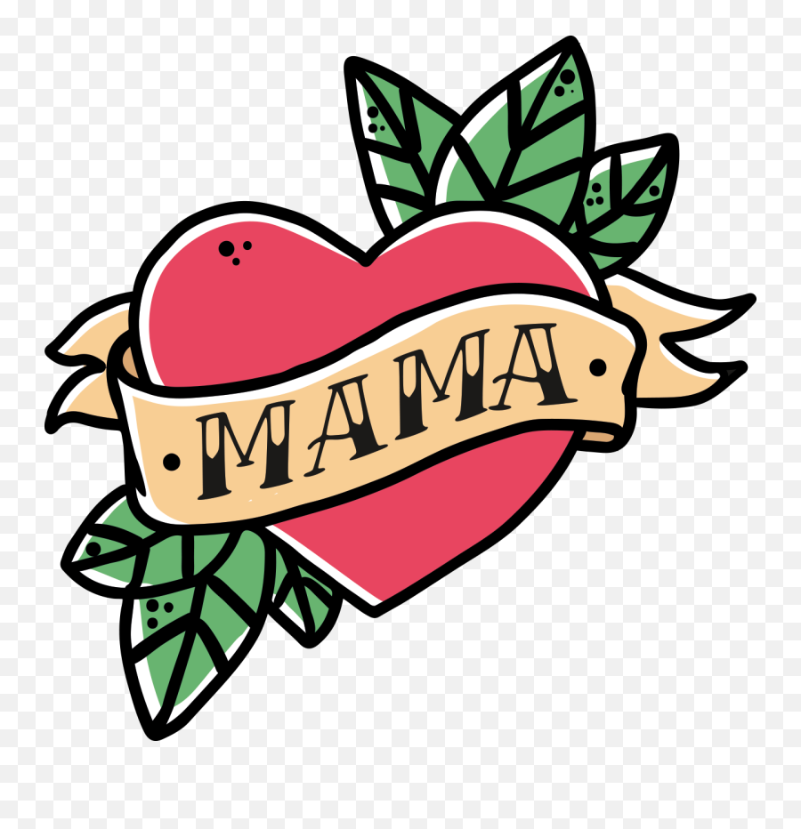 Download Mom Tattoo Png Jpg - Old School Tattoo Png,Heart Tattoo Png