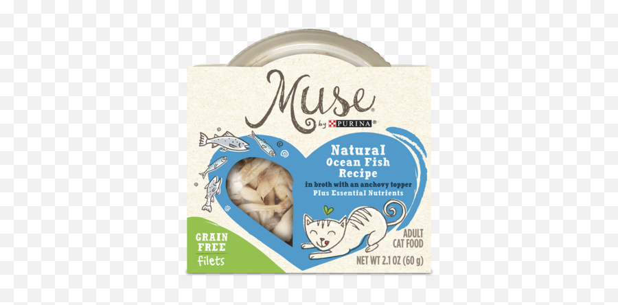 Muse Grain Free Natural Ocean Fish Wet Png