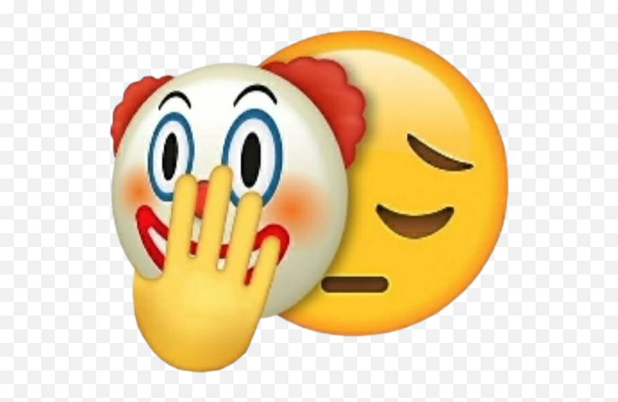 Png Stickers Emoji Clown Sad - Sad Clown Emoji,Clown Emoji Png
