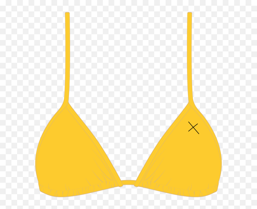 Png Lily Yellow Bikini Top - Bathing Suit With An X,Bikini Transparent Background