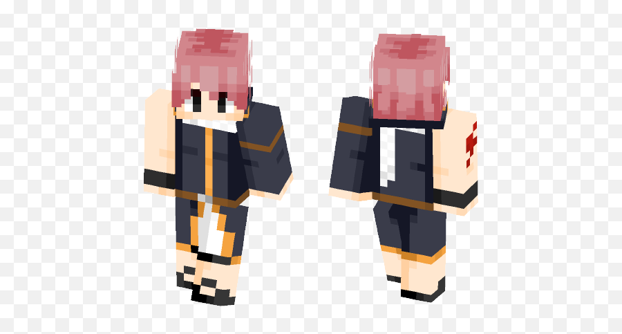 Download Natsu - Fairy Tail Request Minecraft Skin For Skin For Minecraft Christmas Boy Png,Natsu Png