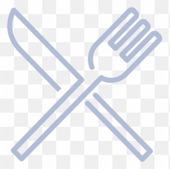 Market District Crabapple - Knife And Fork Symbol Png