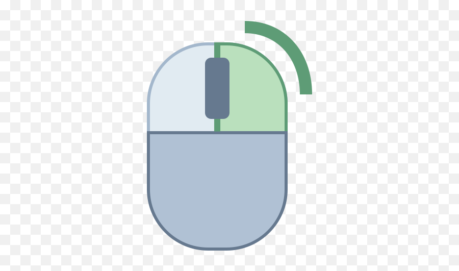 Mouse Right Click Icon In Office L Style - Right Mouse Click Png Free,Click And Drag Icon