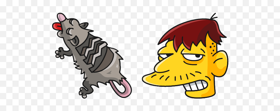 The Simpsons Cursor With Cletus Spuckler U0026 Possum - Sweezy Png,Possum Icon