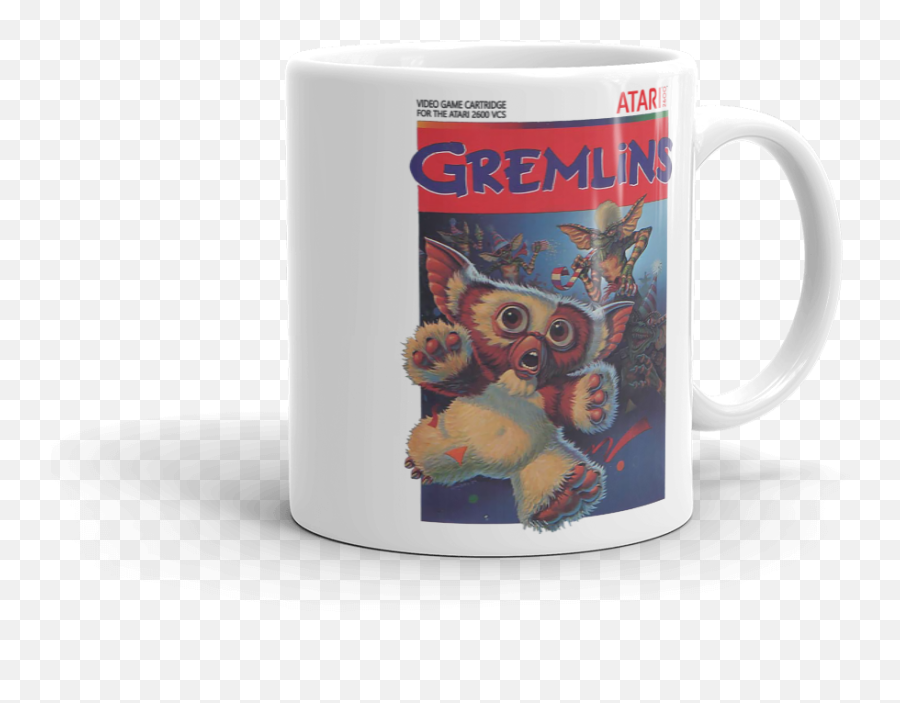Gremlins Atari 2600 Retro Vintage Video Game Box Art Coffee - Gremlins Cartoon Png,Atari 2600 Logo