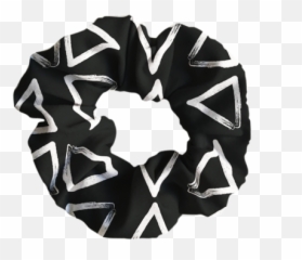 Triangles Scrunchie - Scarf Png,Scrunchie Png