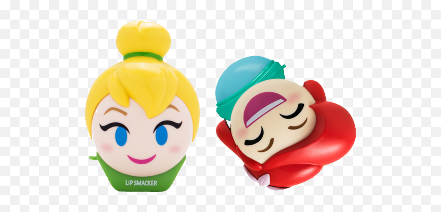 Disney Emoji Lip Balm Duo - Tinkerbell U0026 Ariel Tinker Belle Lip Smacker Png,Tinkerbell Transparent