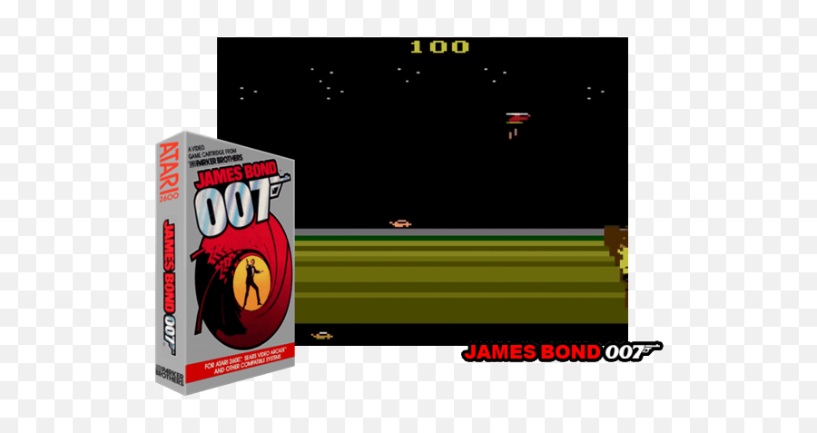 James Bond 007 - Atari 2600 Boutiquedugeekfr Graphic Design Png,007 Logo Png